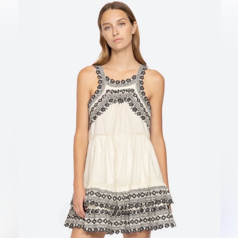 NWT Sea by New York Amina Tank Black and White Dress